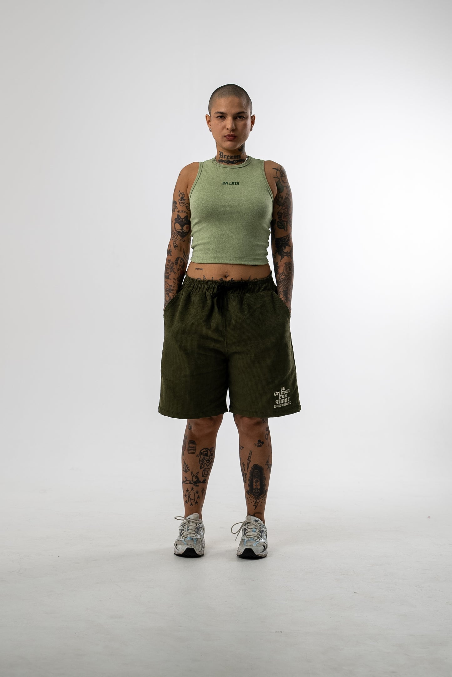 Cropped Regata Cânhamo - Verde Alga