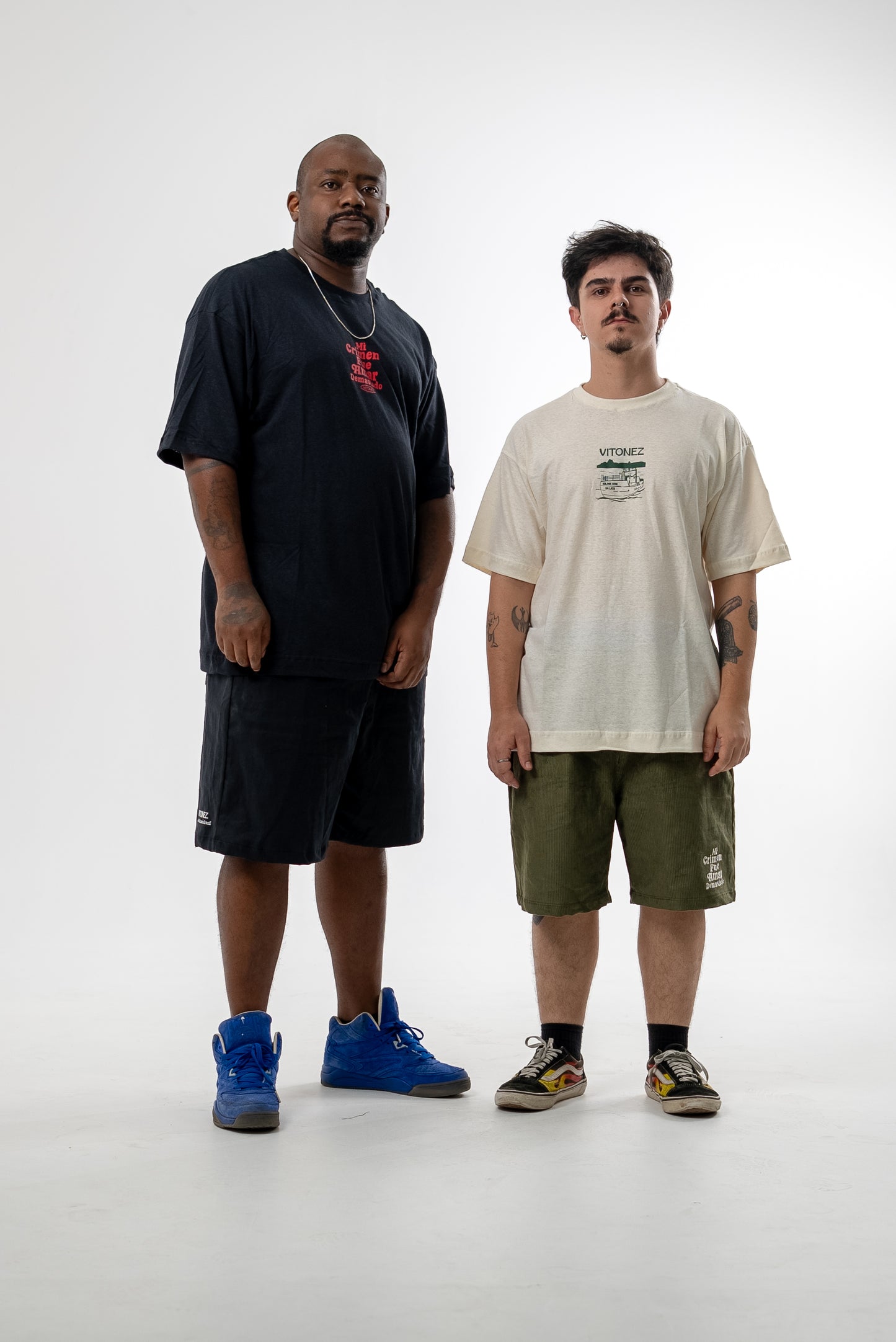 Bermuda Sarja Cânhamo com Elastano - Preto