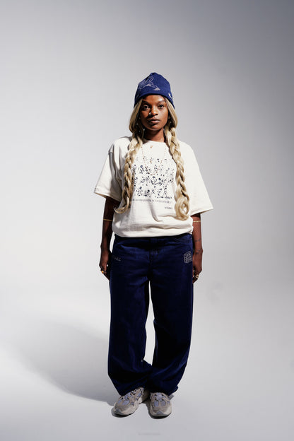 Camiseta Cânhamo - Vai Ficar Na Horizontal - Off White