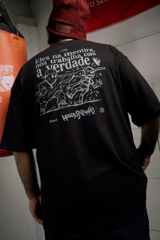 Camiseta Cânhamo - Preto - Nós Trabalha Com A Verdade