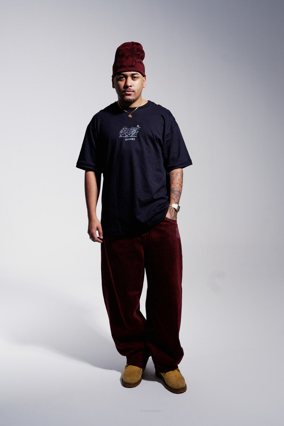 Baggy Jeans Porradaria - Vinho