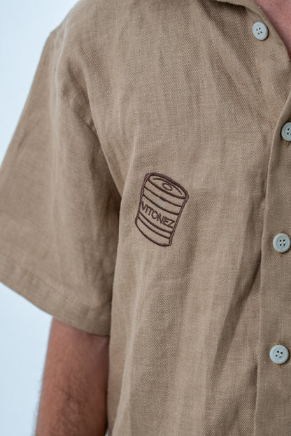 Camisa Sarja Cáqui Cânhamo DaLata