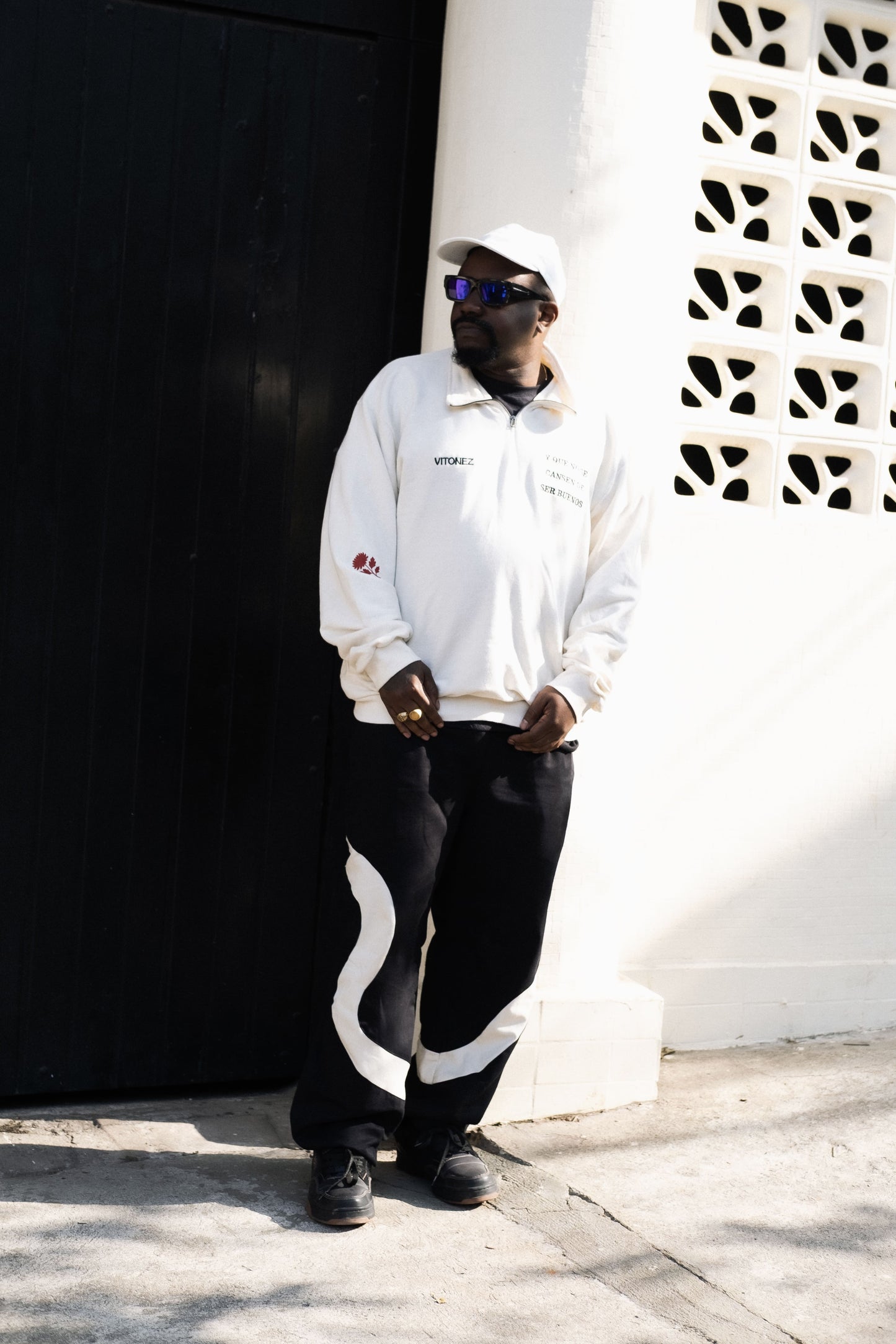 Moletom Meio Zíper Mujica - Off White