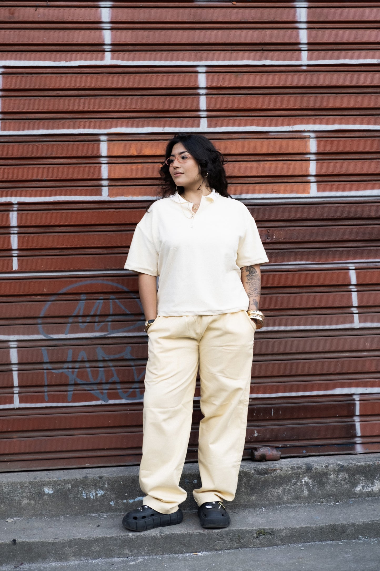 Polo Sudamerica Baby Tee - Off White