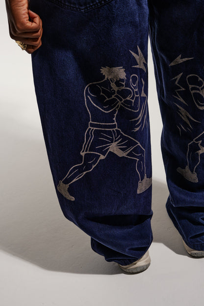 Baggy Jeans Porradaria - Azul Marinho