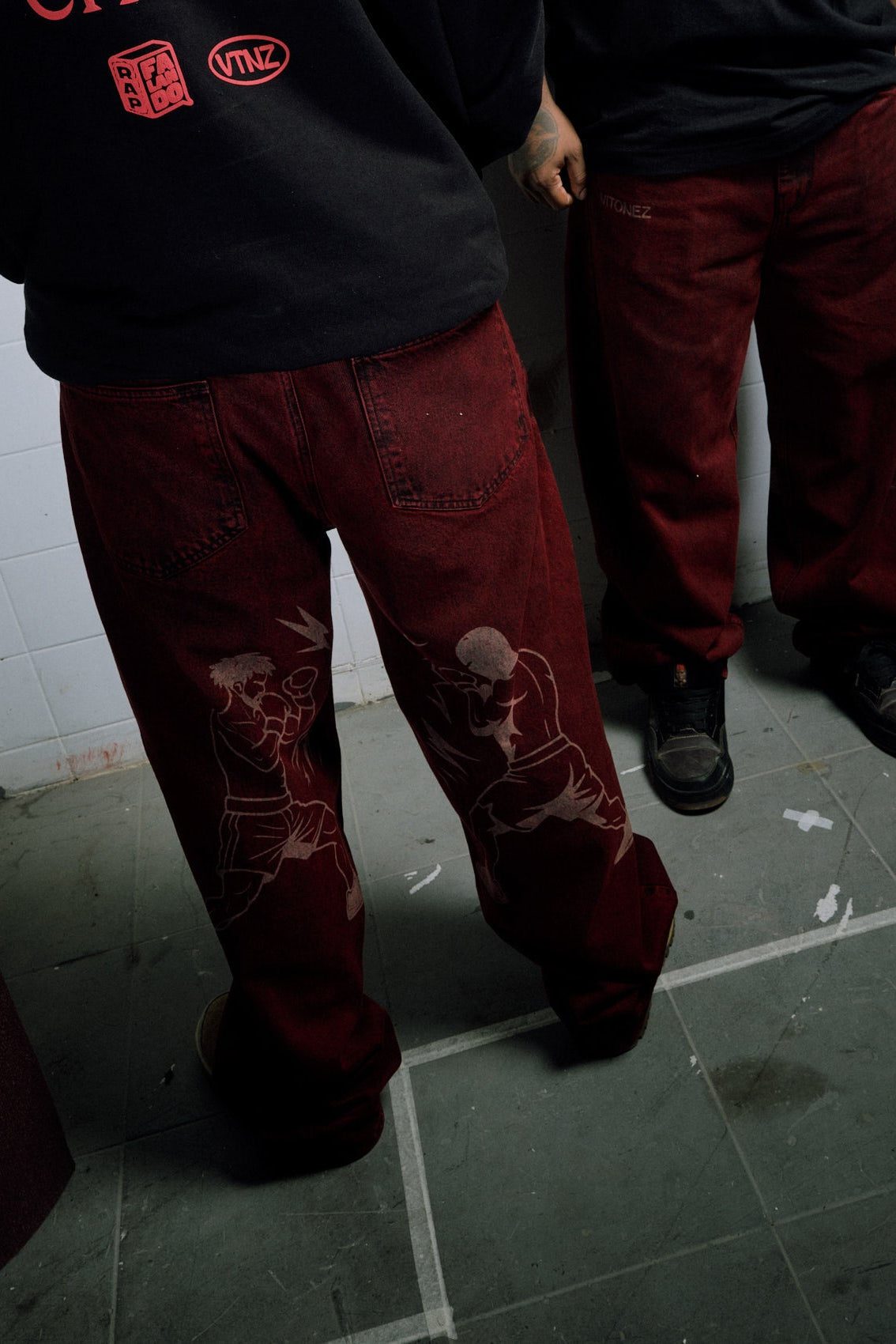 Baggy Jeans Porradaria - Vinho