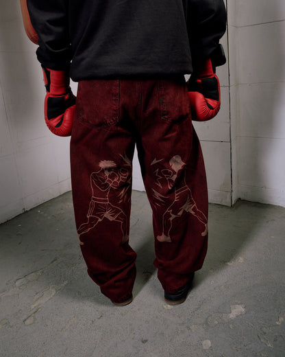 Baggy Jeans Porradaria - Vinho