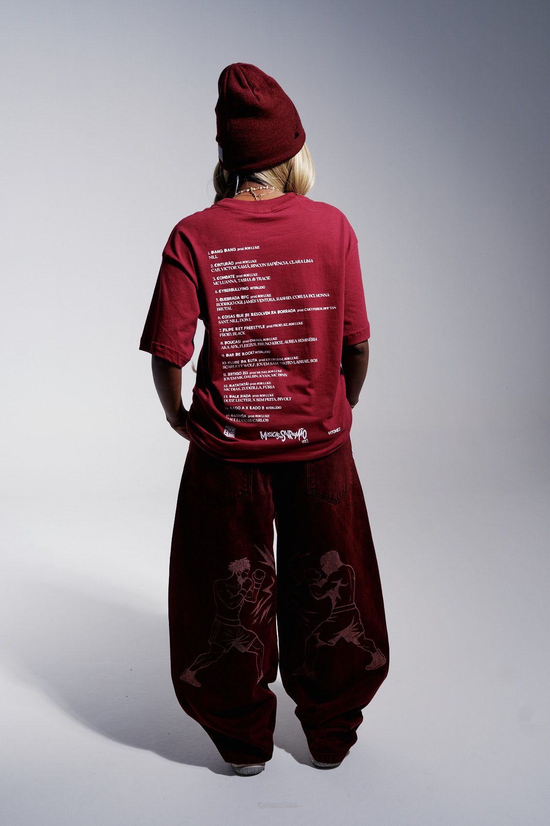 Baggy Jeans Porradaria - Vinho