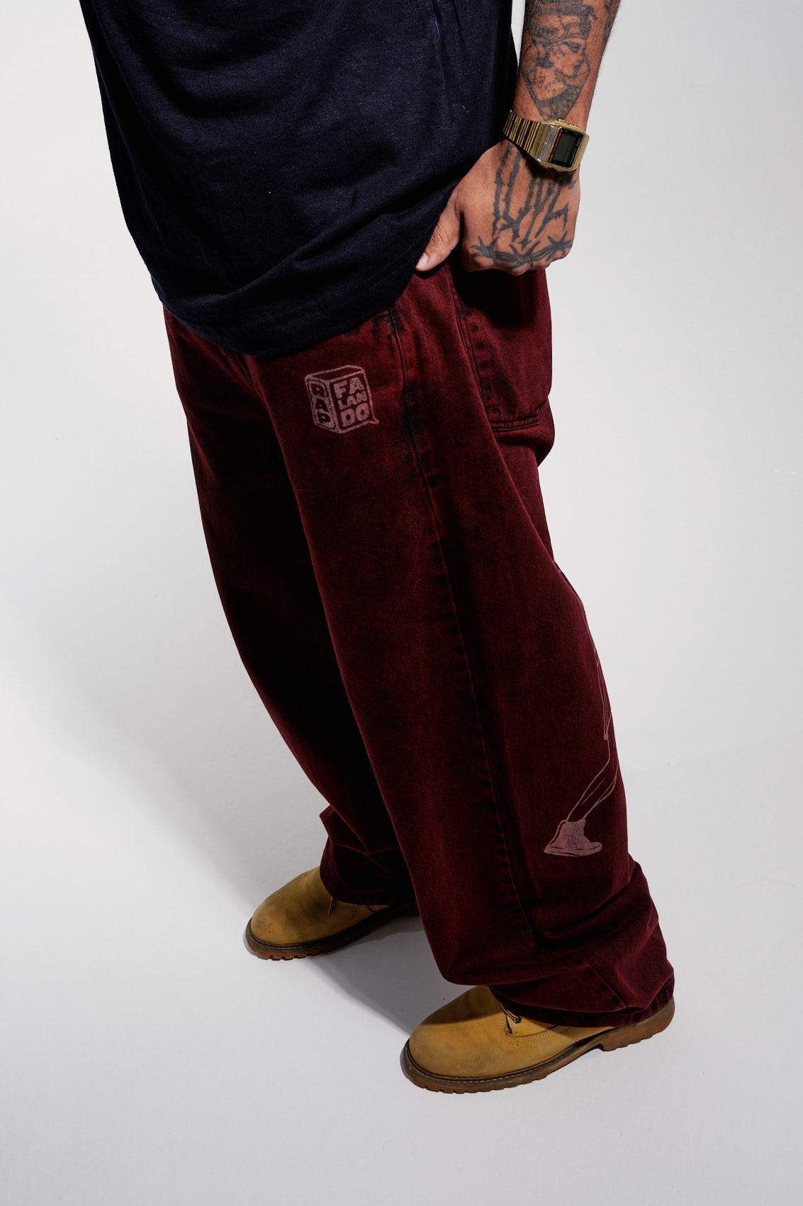 Baggy Jeans Porradaria - Vinho