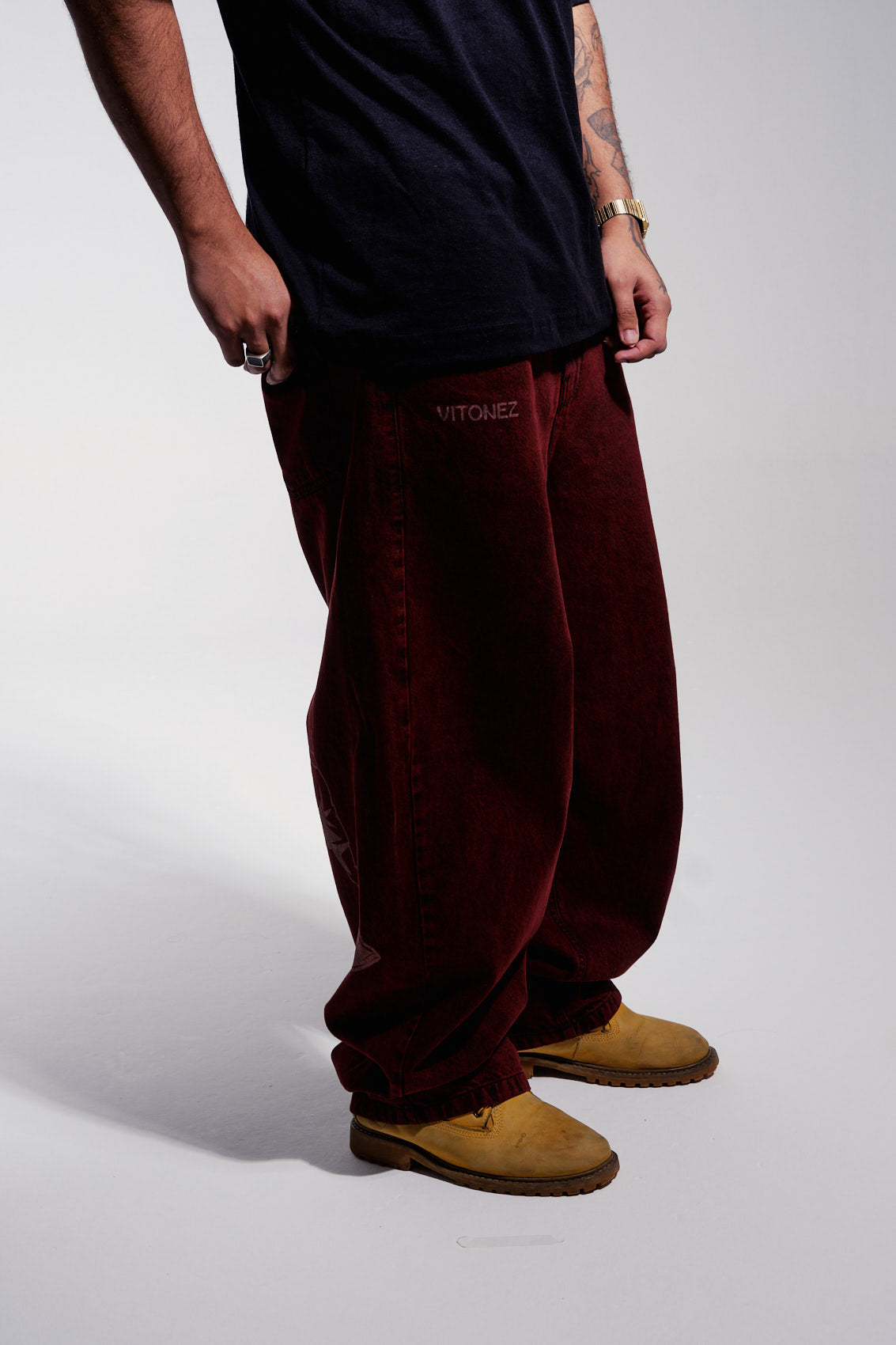 Baggy Jeans Porradaria - Vinho