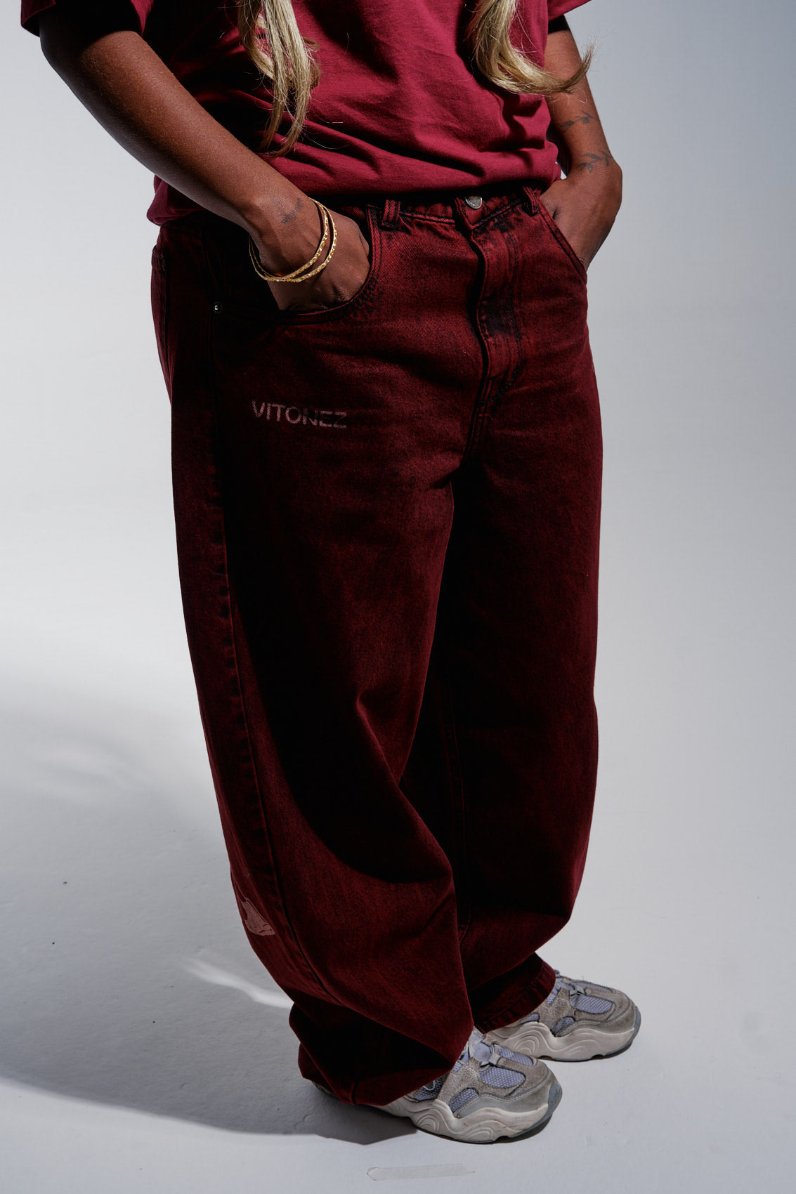 Baggy Jeans Porradaria - Vinho