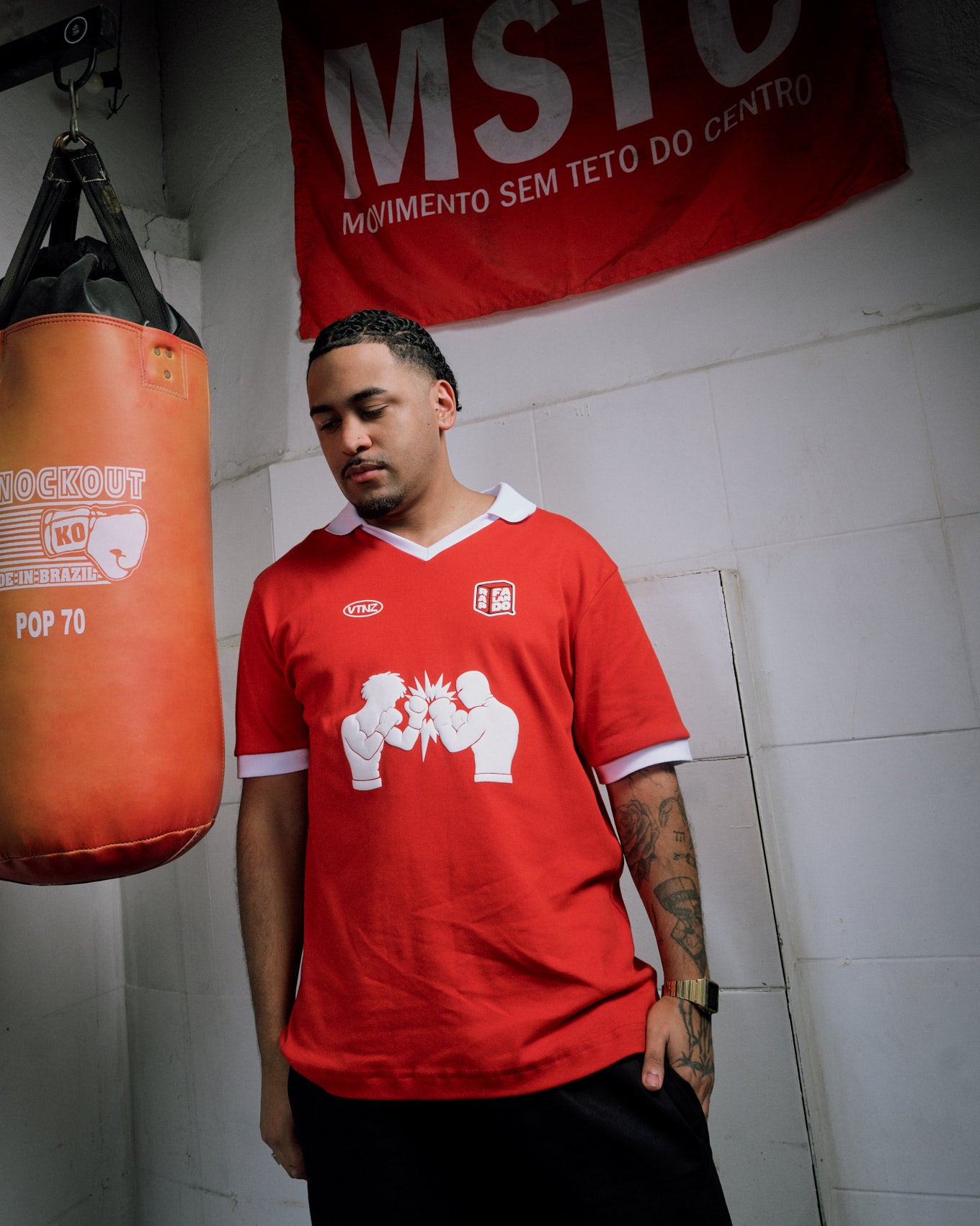 Peita de Time Pra Sair Na Mão - Polo Retrô - Vermelho
