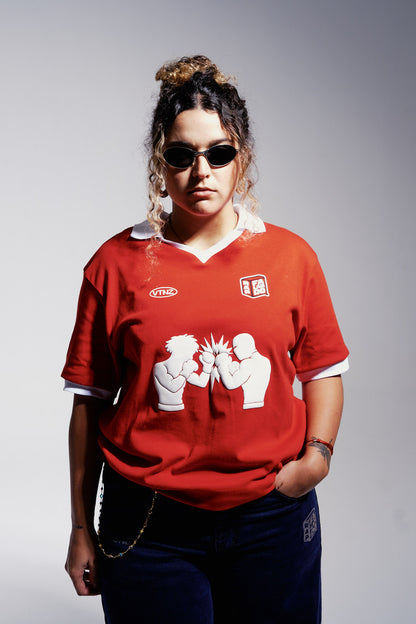 Peita de Time Pra Sair Na Mão - Polo Retrô - Vermelho
