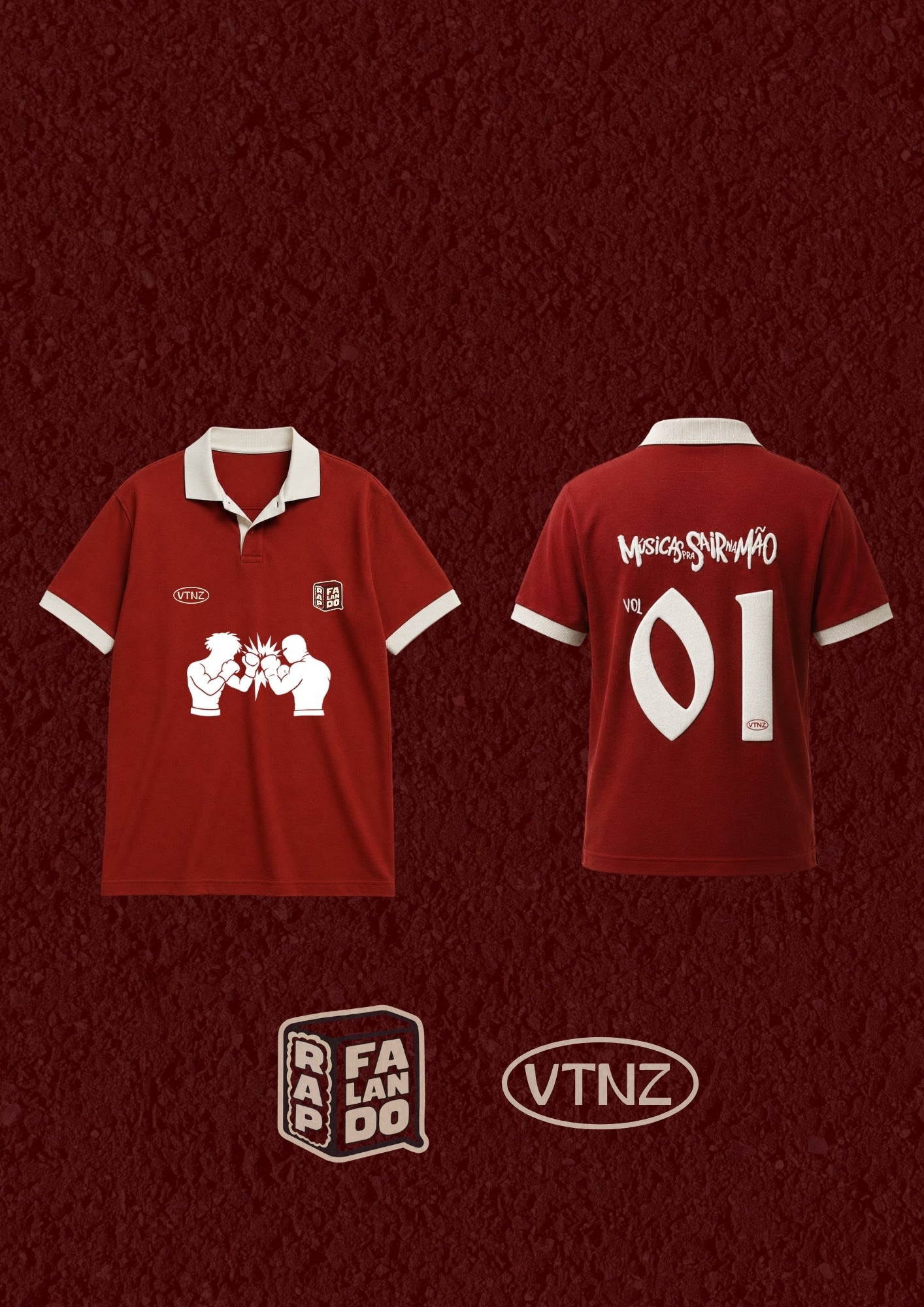 Peita de Time Pra Sair Na Mão - Polo Retrô - Vermelho