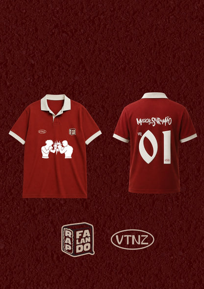 Peita de Time Pra Sair Na Mão - Polo Retrô - Vermelho