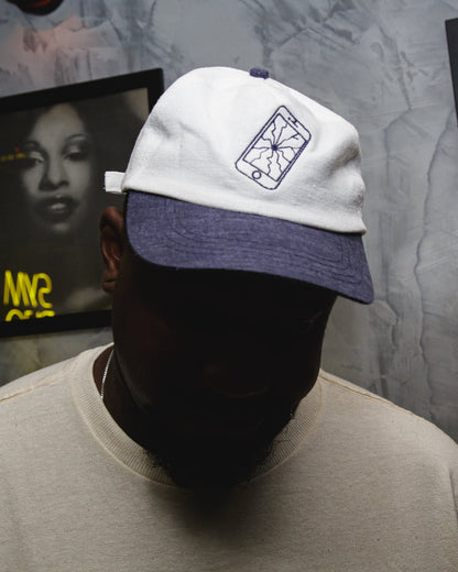 Dad Hat Algoritmado Off com Aba Azul