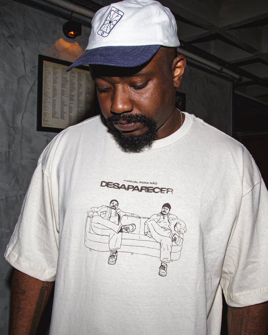 Camiseta Capa & Tracks - Cânhamo Off White